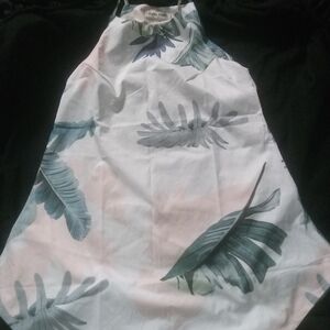 Leaf Print Halter Top